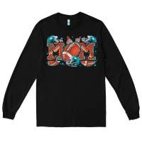 Black mom american football Long Sleeve Tee - Zillion Design Studio