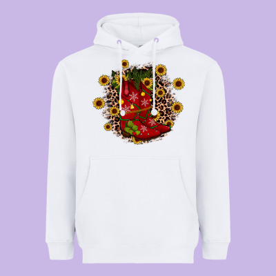 Boots Wood Slice Ornament Heavyweight Hoodie Designed By Jahusdesignshop