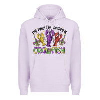 Lilac my favorite season is crawfish Premium Hoodie - MaliasSmallBusiness