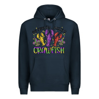 Navy my favorite season is crawfish Premium Hoodie - MaliasSmallBusiness