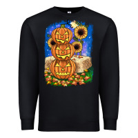 Black pumpkin sunflower Premium Sweatshirt - JahusDesignShop