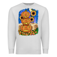 Dove Grey pumpkin sunflower Premium Sweatshirt - JahusDesignShop