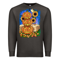 Smoke pumpkin sunflower Premium Sweatshirt - JahusDesignShop