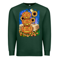 Sports Green pumpkin sunflower Premium Sweatshirt - JahusDesignShop