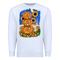 White pumpkin sunflower Premium Sweatshirt - JahusDesignShop