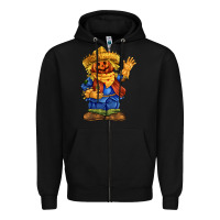 Black scarecrow Zipper Hoodie - FaDigitalArtStudio
