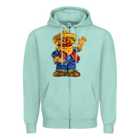 Seafoam scarecrow Zipper Hoodie - FaDigitalArtStudio