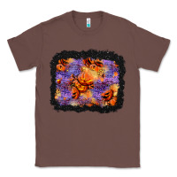 Chestnut halloween pumpkin and leopard background Classic Tee - BundleAndBundleShop