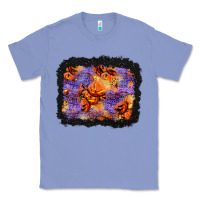 Colony Blue halloween pumpkin and leopard background Classic Tee - BundleAndBundleShop