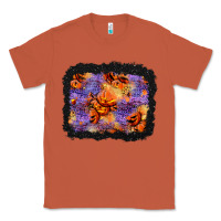 Copper halloween pumpkin and leopard background Classic Tee - BundleAndBundleShop