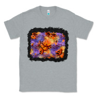 Heather Grey halloween pumpkin and leopard background Classic Tee - BundleAndBundleShop