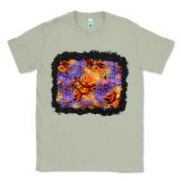 Matcha halloween pumpkin and leopard background Classic Tee - BundleAndBundleShop