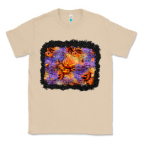 Mushroom halloween pumpkin and leopard background Classic Tee - BundleAndBundleShop