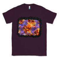 Plum halloween pumpkin and leopard background Classic Tee - BundleAndBundleShop