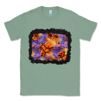 Sage halloween pumpkin and leopard background Classic Tee - BundleAndBundleShop