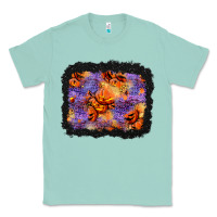 Seafoam halloween pumpkin and leopard background Classic Tee - BundleAndBundleShop