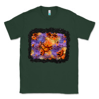 Sports Green halloween pumpkin and leopard background Classic Tee - BundleAndBundleShop