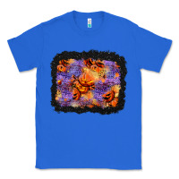 True Royal halloween pumpkin and leopard background Classic Tee - BundleAndBundleShop