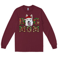 Christmas  White Shepherd Dog Mom Long Sleeve Tee | Teevron