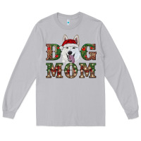 Moon Dust christmas  white shepherd dog mom Long Sleeve Tee - RanaPortraitStore