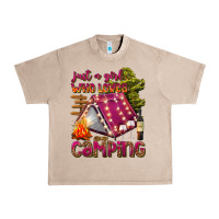 French Oak just a girl who loves camping Urban Heavy Tee - texasbilliewilder
