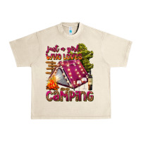 Sandshell just a girl who loves camping Urban Heavy Tee - texasbilliewilder