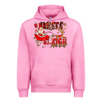 Fuchsia Pink nurses sleigh all day Urban Hoodie - MaliasSmallBusiness