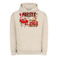Pigment French Oak nurses sleigh all day Urban Hoodie - MaliasSmallBusiness