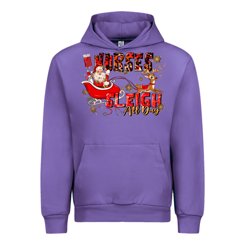 Nurses Sleigh All Day Urban Hoodie by MaliasSmallBusiness | Teevron