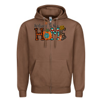 Chestnut welcome to our home Zipper Hoodie - CowhideDigitalArt
