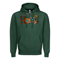 Sports Green welcome to our home Zipper Hoodie - CowhideDigitalArt
