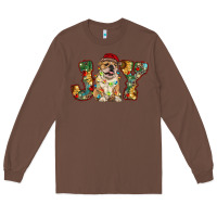 Chestnut bulldog christmas joy Long Sleeve Tee - RanaPortraitStore