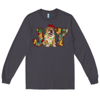 Smoke bulldog christmas joy Long Sleeve Tee - RanaPortraitStore