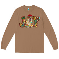 Toasted Coconut bulldog christmas joy Long Sleeve Tee - RanaPortraitStore