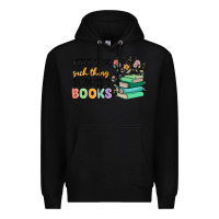 Black there is no such thing as too many books Premium Hoodie - MaliasSmallBusiness