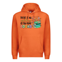 Carrot there is no such thing as too many books Premium Hoodie - MaliasSmallBusiness