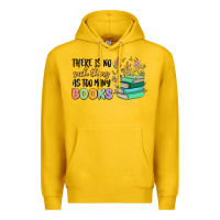 Lemon there is no such thing as too many books Premium Hoodie - MaliasSmallBusiness