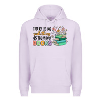 Lilac there is no such thing as too many books Premium Hoodie - MaliasSmallBusiness