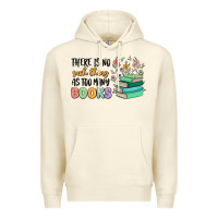 Sandshell there is no such thing as too many books Premium Hoodie - MaliasSmallBusiness