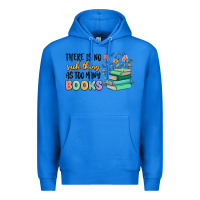 True Royal there is no such thing as too many books Premium Hoodie - MaliasSmallBusiness