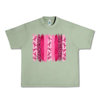 Oil Green Breast Cancer Brushstrokes Urban Heavy Tee - RanaPortraitStore