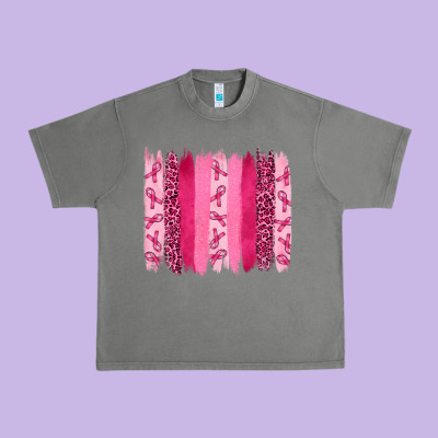 Breast Cancer Brushstrokes Urban Heavy Tee Designed By Ranaportraitstore