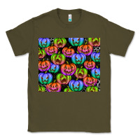 Army Green Halloween Pumpkins Classic Tee - texasbilliewilder