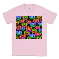 Bubblegum Pink Halloween Pumpkins Classic Tee - texasbilliewilder