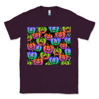 Plum Halloween Pumpkins Classic Tee - texasbilliewilder
