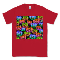 Red Halloween Pumpkins Classic Tee - texasbilliewilder