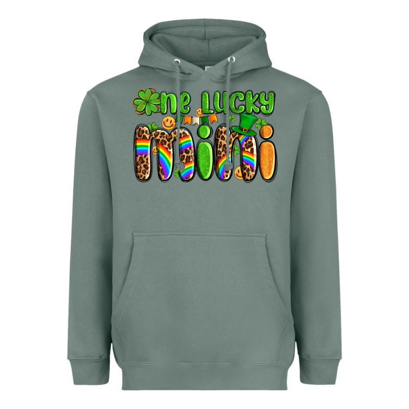St Patricks One Lucky Mini Heavyweight Hoodie by AdoDesignShop | Teevron