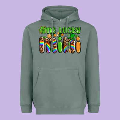 St Patricks One Lucky Mini Heavyweight Hoodie Designed By Adodesignshop
