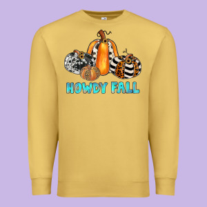Howdy Fall Premium Sweatshirt Designed By Jahusdesignshop