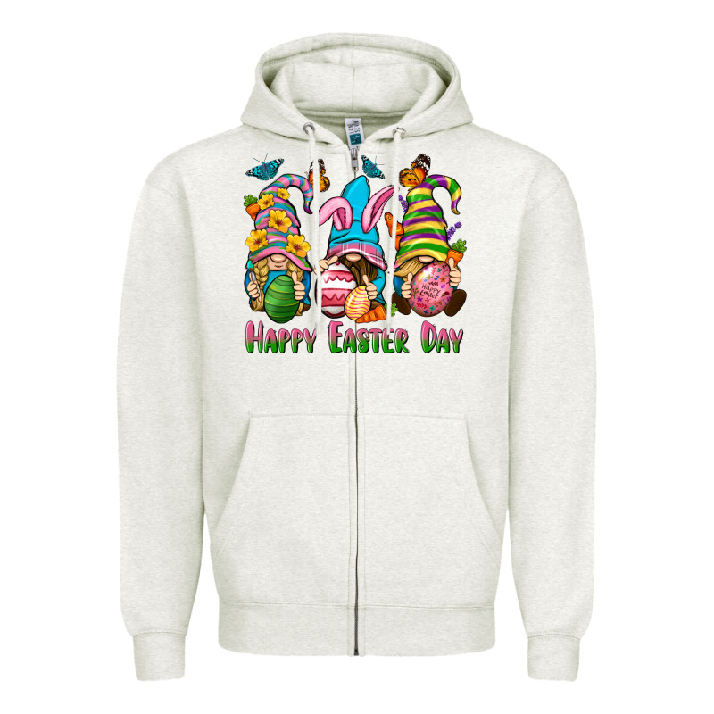 Happy Easter Day Gnomies Zipper Hoodie by Neo Western | Teevron